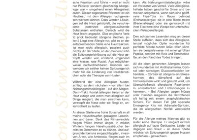 425 – Allergische Reaktionen