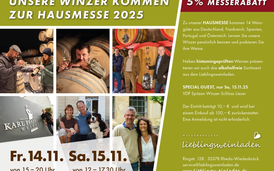 Hausmesse im Lieblingsweinladen