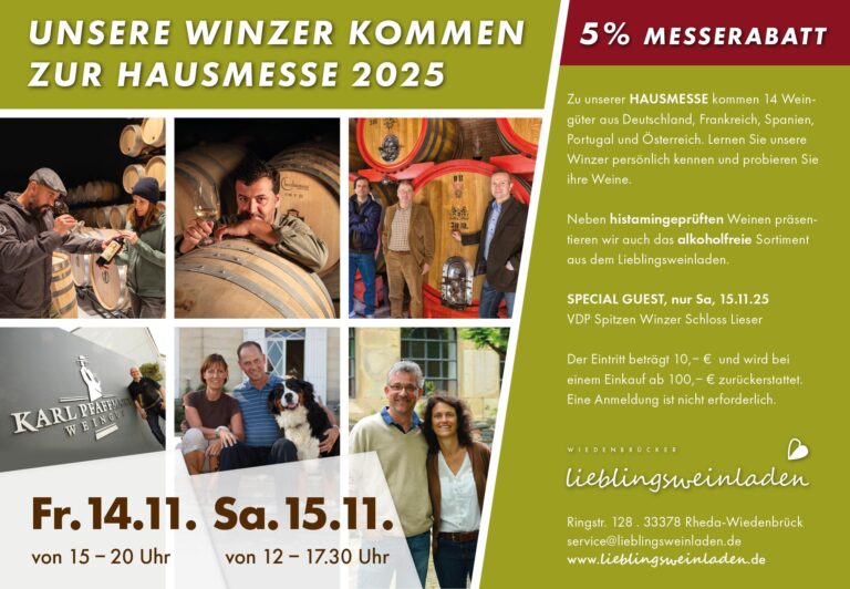 Hausmesse im Lieblingsweinladen